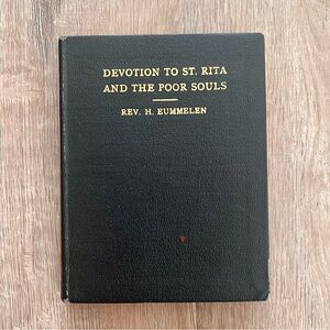 Super Rare 1919 Antique Book Devotion To St. Rita And The Poor Souls Illustrated